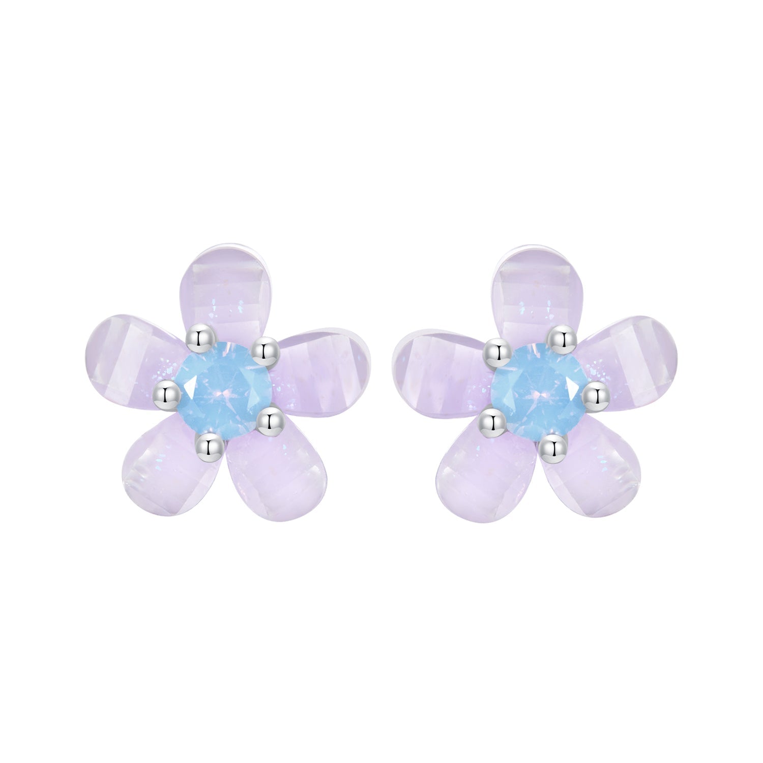 925 Sterling Silver Opal 8mm Earrings for Women  DestGlow