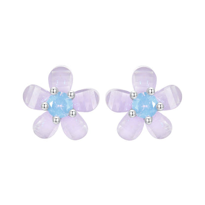 925 Sterling Silver Opal 8mm Earrings for Women  DestGlow