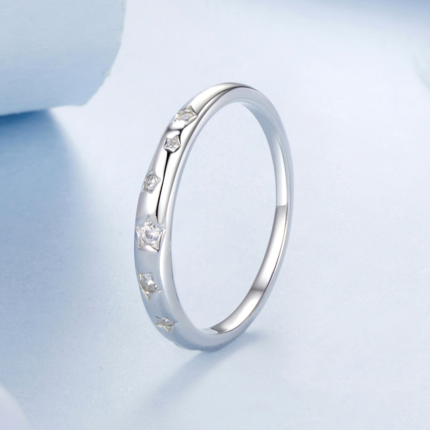 925 Sterling Silver Ring with Pavé Setting CZ, Size 6.0 for Women  DestGlow