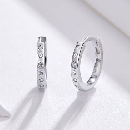 925 Sterling Silver Earrings with Pavé Setting CZ for Women  DestGlow