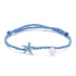 925 Sterling Silver Adjustable Starfish & Shell Pearl Bracelet for Women  DestGlow