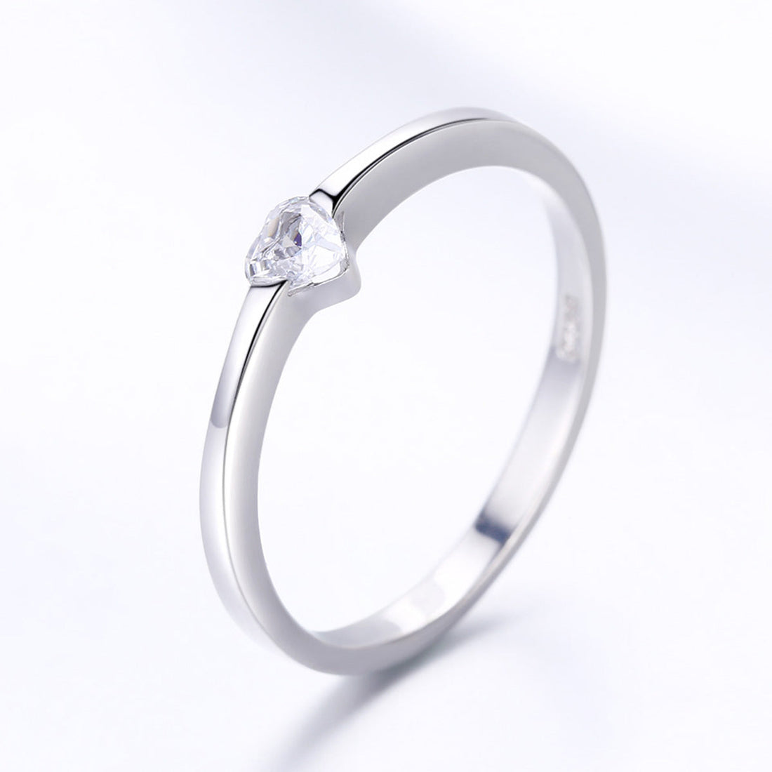 925 Sterling Silver Ring for Women Size 6.0 with Pavé Setting CZ  DestGlow