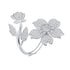 925 Sterling Silver Plated Platinum Pavé Setting CZ 0.2cm Ring by Bids.com