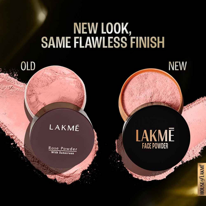 Lakme Rose Face Powder With Sunscreen - Warm Pink