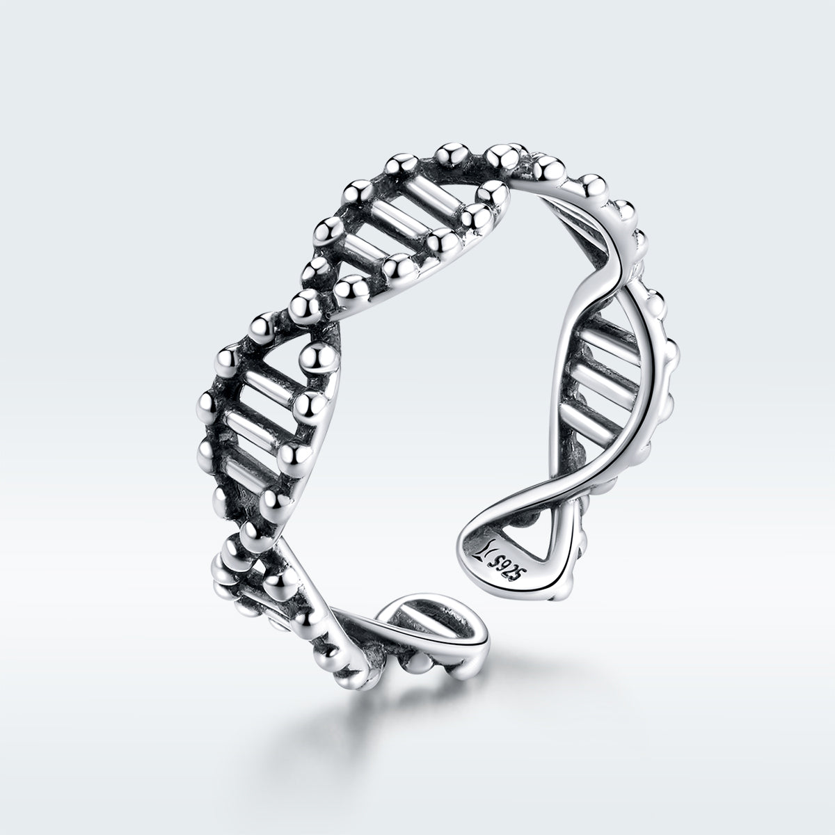 925 Sterling Silver Oxidized Ring for Women by Bids.com