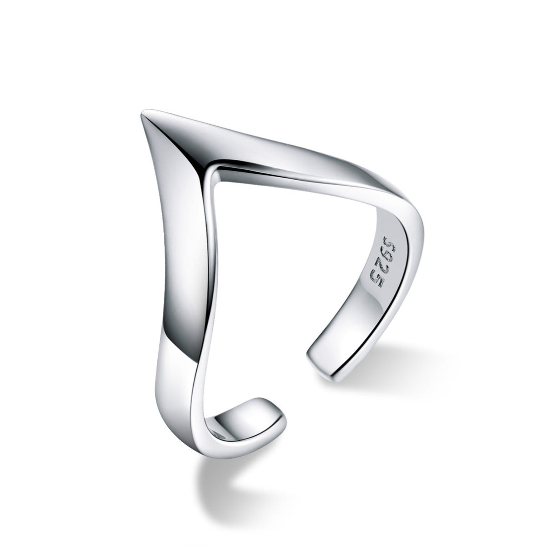925 Sterling Silver Ring with Platinum Plating - 0.3cm Width - Unisex  DestGlow