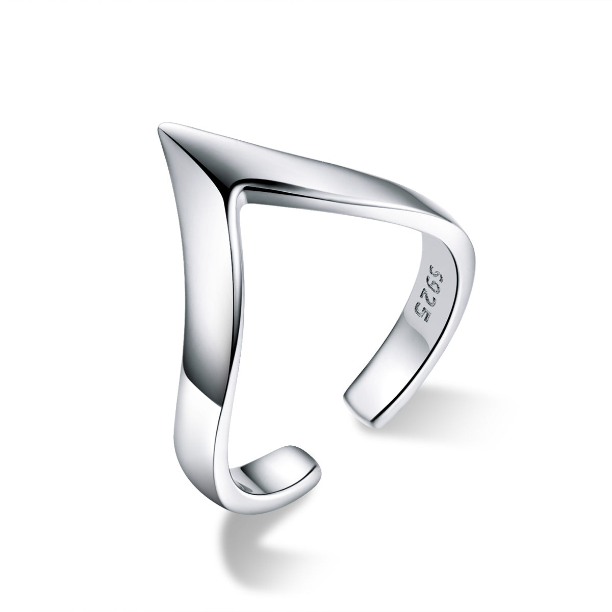 925 Sterling Silver Ring with Platinum Plating - 0.3cm Width - Unisex  DestGlow