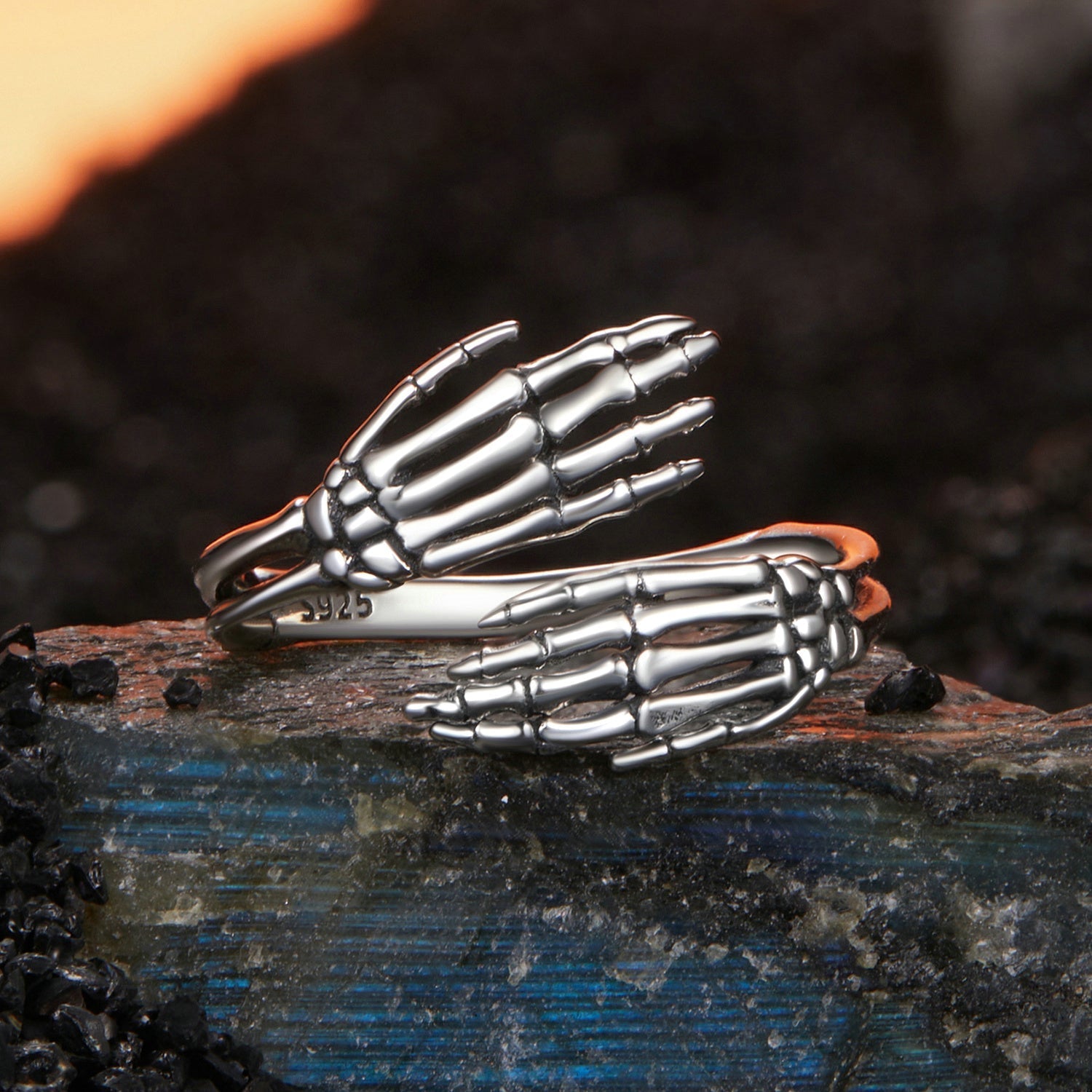 925 Sterling Silver Oxidized 0.2cm Ring  DestGlow