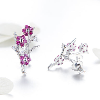 925 Sterling Silver Earrings with Pavé Setting CZ for Women  DestGlow