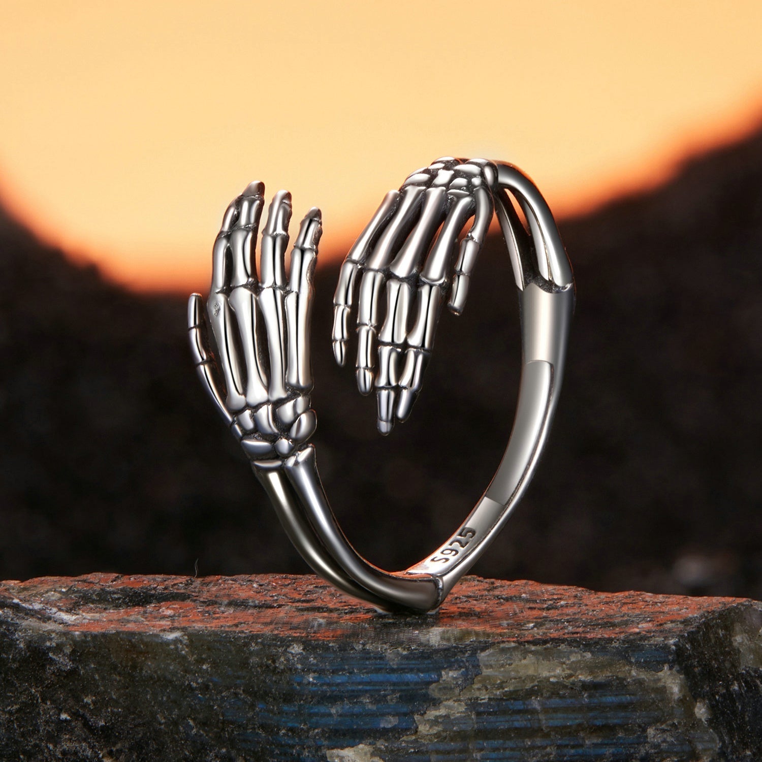 925 Sterling Silver Oxidized 0.2cm Ring  DestGlow