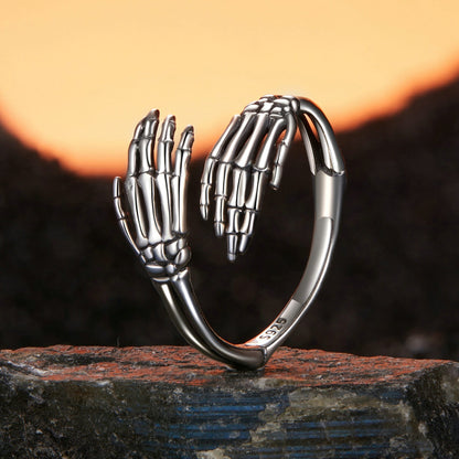925 Sterling Silver Oxidized 0.2cm Ring  DestGlow