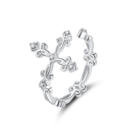 S925 Sterling Silver 0.4cm Width Pavé Setting CZ Ring by Bids.com
