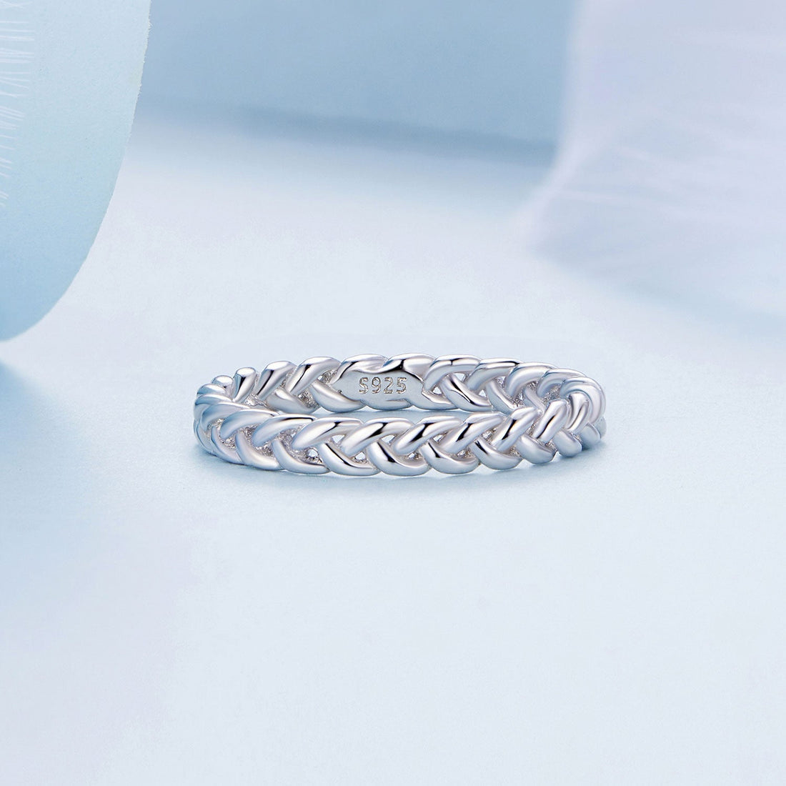 925 Sterling Silver Plated Platinum Ring Size 6 for Women  DestGlow