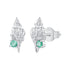 925 Sterling Silver Earrings with Transparent Glass, 5x12mm for Women  DestGlow