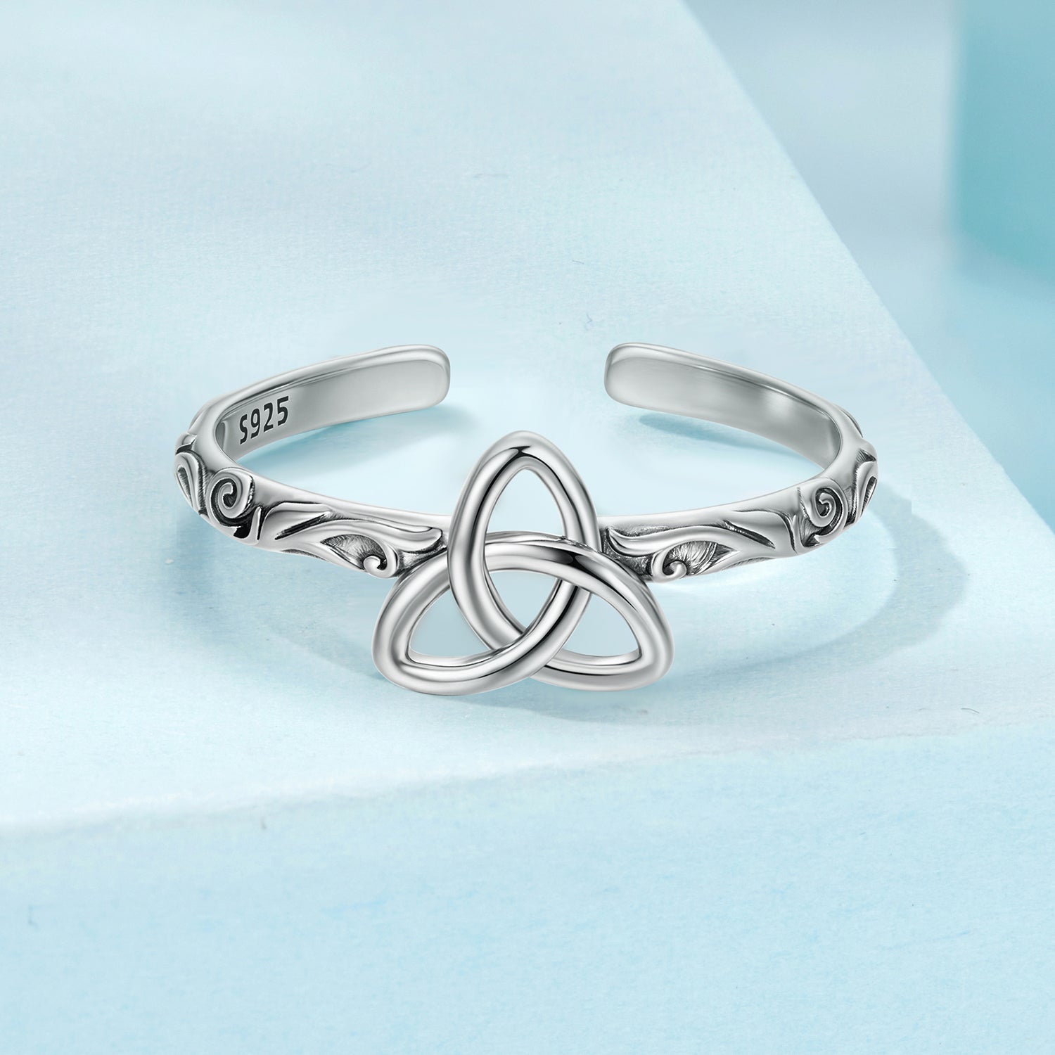 925 Sterling Silver Oxidized Silver Ring for Women  DestGlow