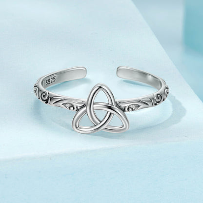 925 Sterling Silver Oxidized Silver Ring for Women  DestGlow