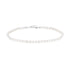 925 Sterling Silver Necklace with Natural Pearl and Platinum Plating, 38+5cm, Women  DestGlow