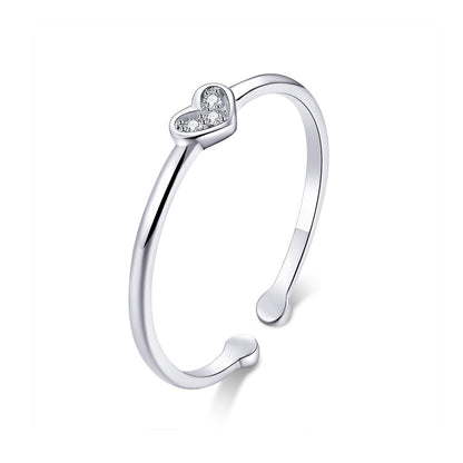 925 Sterling Silver Plated Platinum Pavé Setting CZ Ring  DestGlow