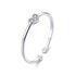 925 Sterling Silver Plated Platinum Pavé Setting CZ Ring  DestGlow