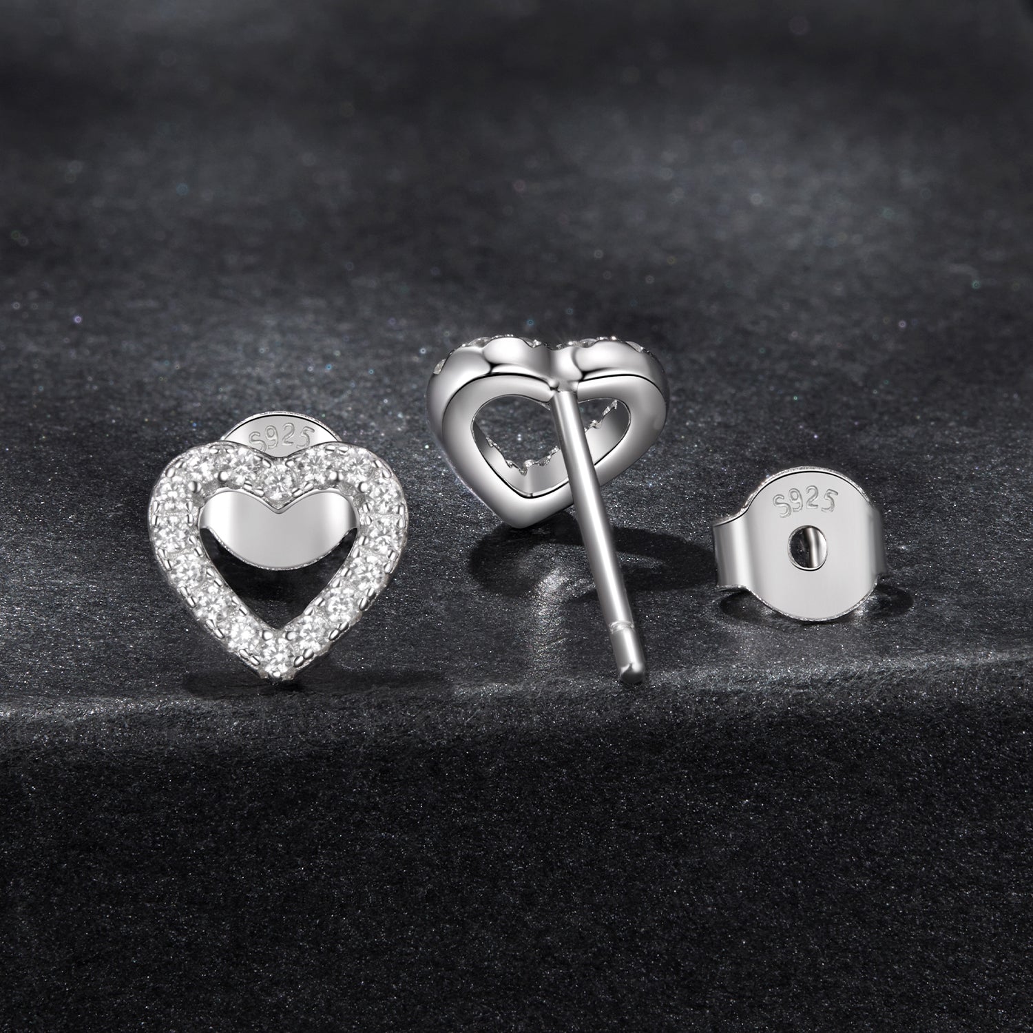 925 Sterling Silver Moissanite 0.10 Carat Earrings for Women  DestGlow