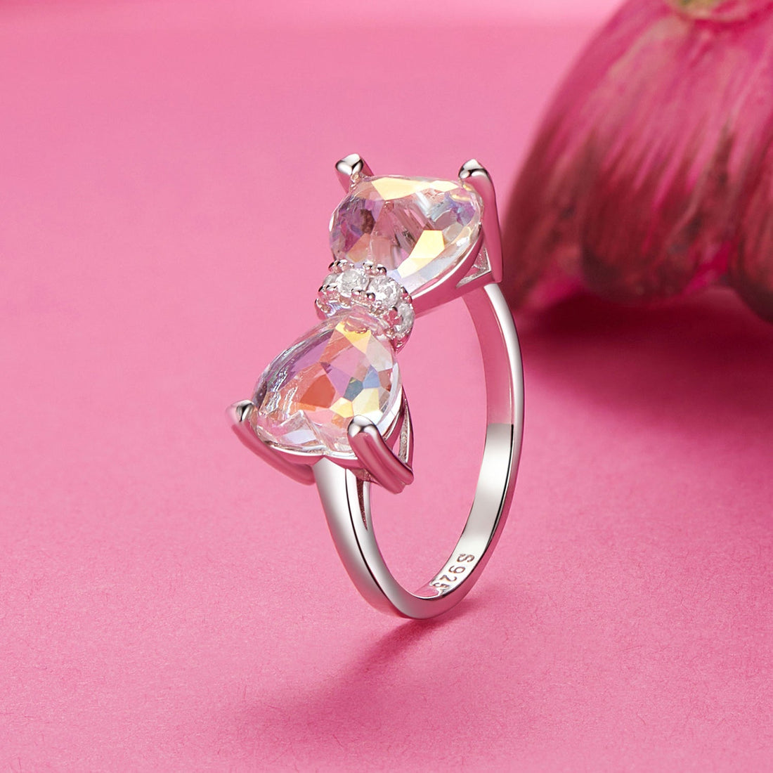 925 Sterling Silver 6.0 Size Pavé Setting CZ Ring for Women by Bids.com