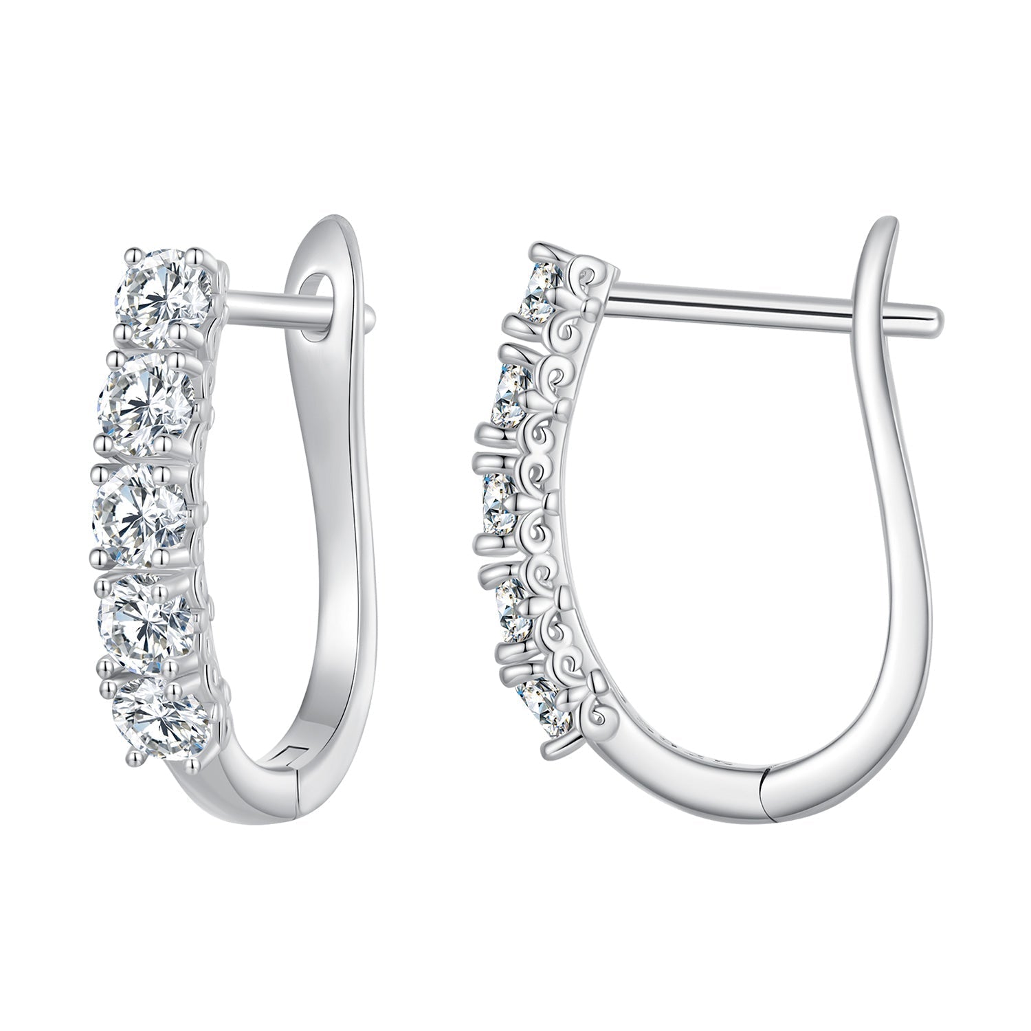 S925 Sterling Silver Moissanite Earrings 0.30 Carat for Women  DestGlow
