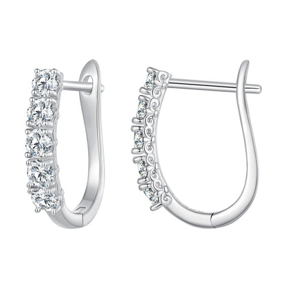 S925 Sterling Silver Moissanite Earrings 0.30 Carat for Women  DestGlow