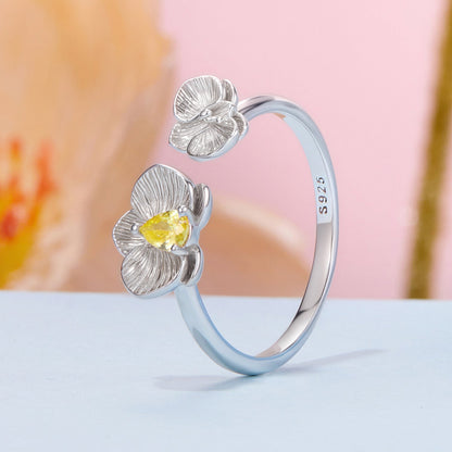 925 Sterling Silver 0.17cm Pavé Setting CZ Ring  DestGlow