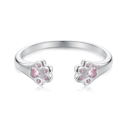 925 Sterling Silver White Gold Plated Pavé Setting CZ Ring  DestGlow