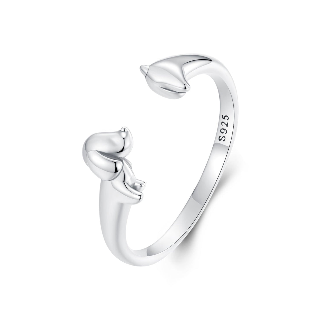 925 Sterling Silver Oxidized 1.8mm Width Elegant Style E Ring  DestGlow