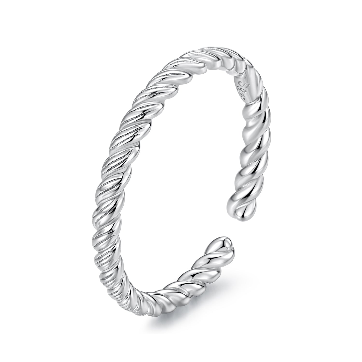 925 Sterling Silver White Gold Plated Ring for Women  DestGlow