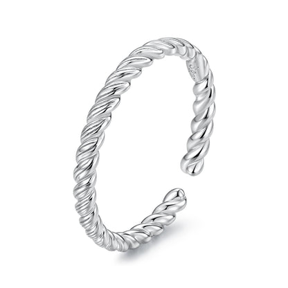 925 Sterling Silver White Gold Plated Ring for Women  DestGlow