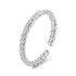 925 Sterling Silver White Gold Plated Ring for Women  DestGlow