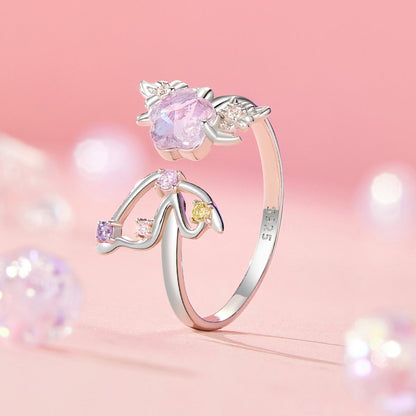 925 Sterling Silver Ring with Pavé Setting CZ, White Gold Plated, 1.7mm Width, for Women  DestGlow