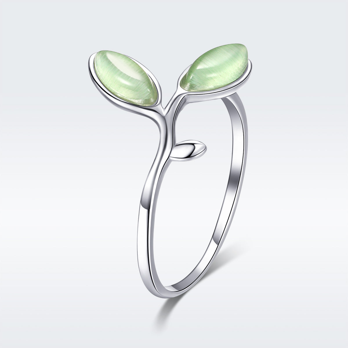 925 Sterling Silver Ring for Women - 0.1cm Width, 1.3cm Height  DestGlow