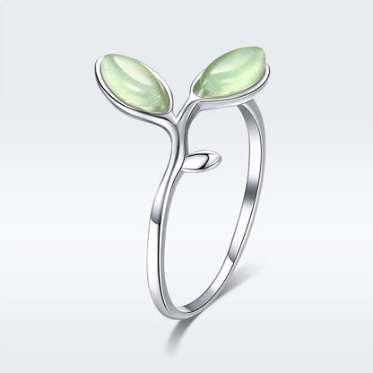 925 Sterling Silver Ring for Women - 0.1cm Width, 1.3cm Height  DestGlow