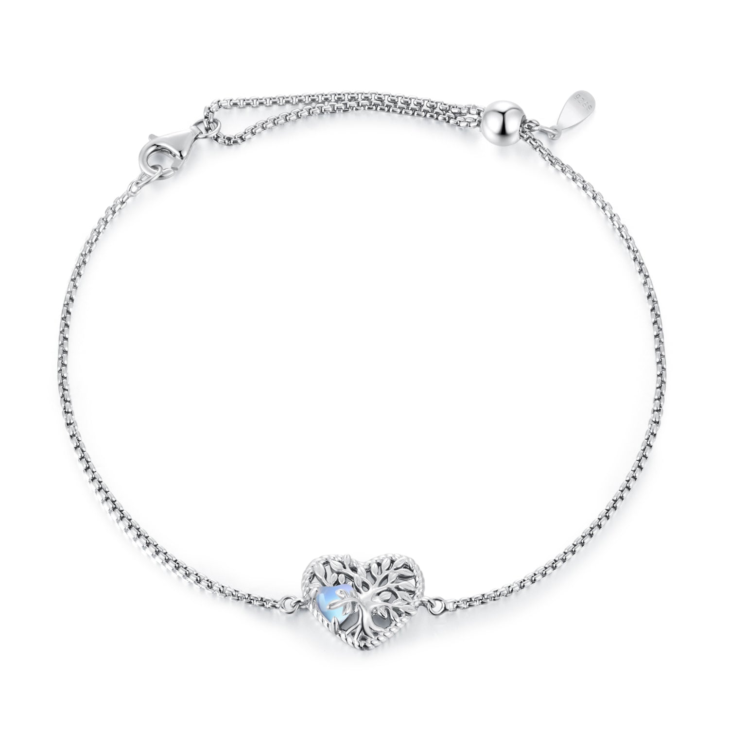 925 Sterling Silver Moonstone Bracelet for Women  DestGlow