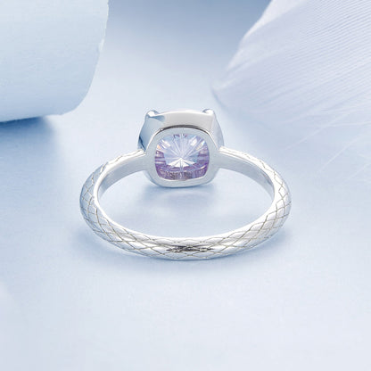 925 Sterling Silver Ring with Pavé Setting CZ, Size 6.0  DestGlow