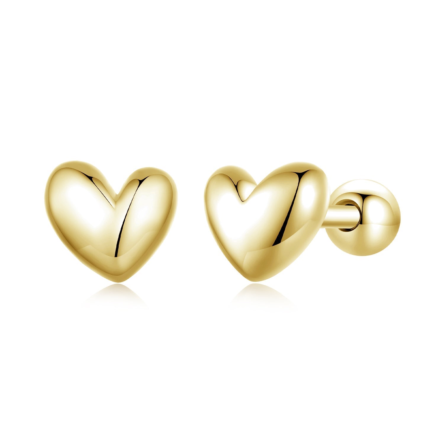 925 Sterling Silver Plated Platinum 5mm Earrings for Women  DestGlow