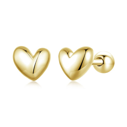 925 Sterling Silver Plated Platinum 5mm Earrings for Women  DestGlow