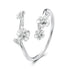 925 Sterling Silver Plated White Gold Ring for Women  DestGlow
