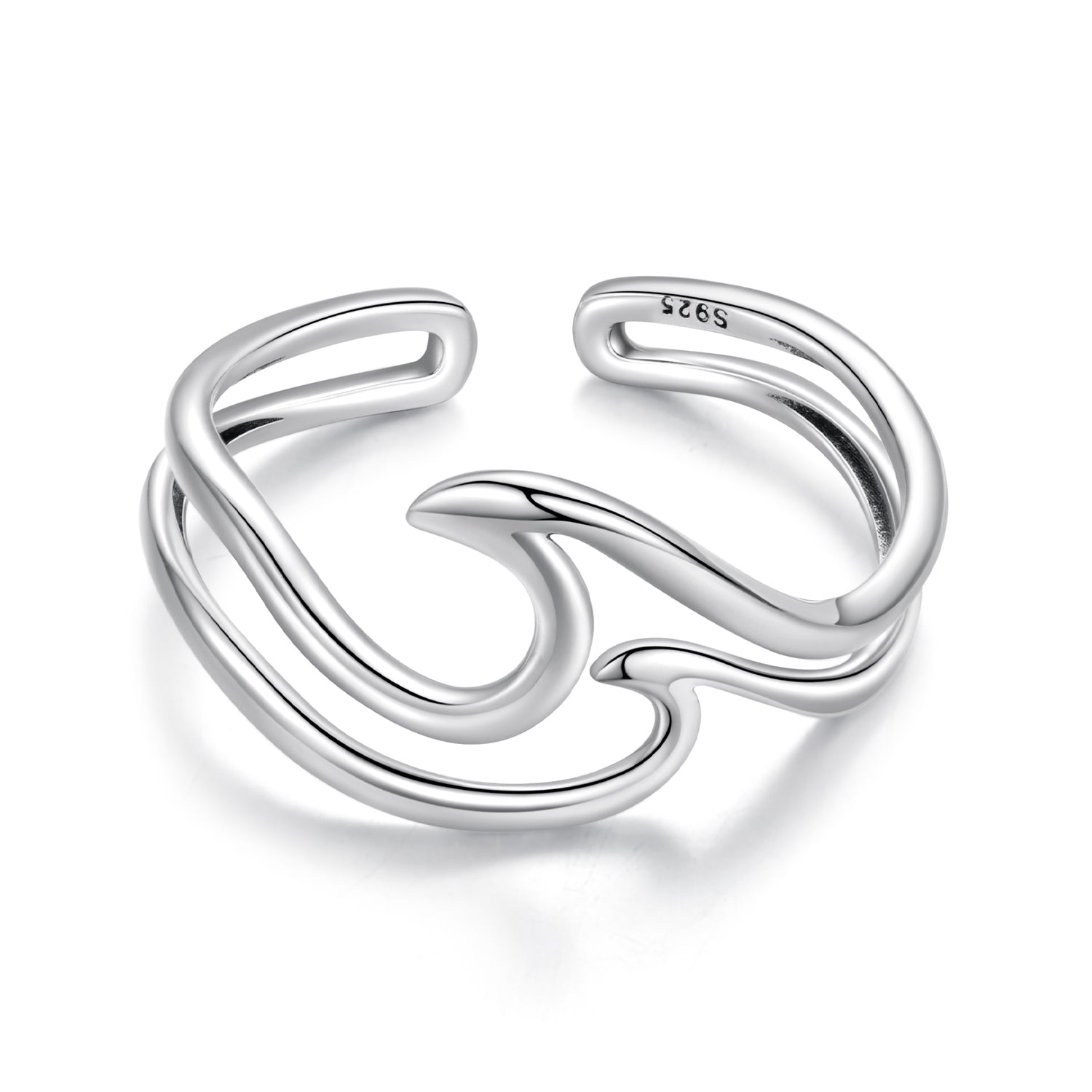 925 Sterling Silver Oxidized Ring for Men - Width 0.3-1.1cm  DestGlow