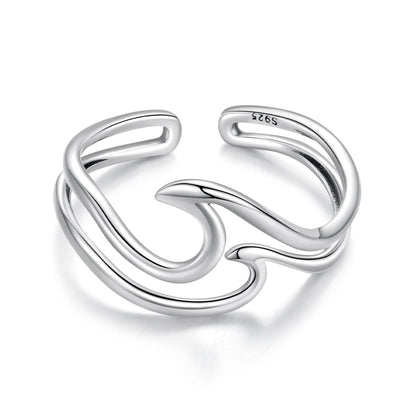 925 Sterling Silver Oxidized Ring for Men - Width 0.3-1.1cm  DestGlow