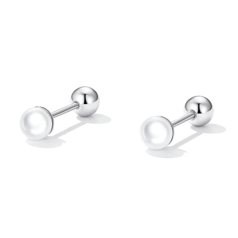 925 Sterling Silver Quality Shell Pearl Earrings for Women  DestGlow