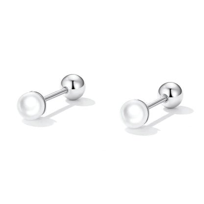 925 Sterling Silver Quality Shell Pearl Earrings for Women  DestGlow