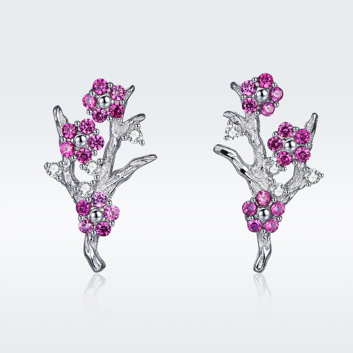 925 Sterling Silver Earrings with Pavé Setting CZ for Women  DestGlow