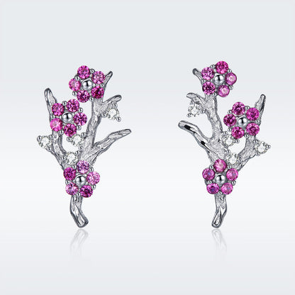 925 Sterling Silver Earrings with Pavé Setting CZ for Women  DestGlow