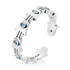 S925 Sterling Silver Pavé Setting CZ Oxidized Silver Ring  DestGlow