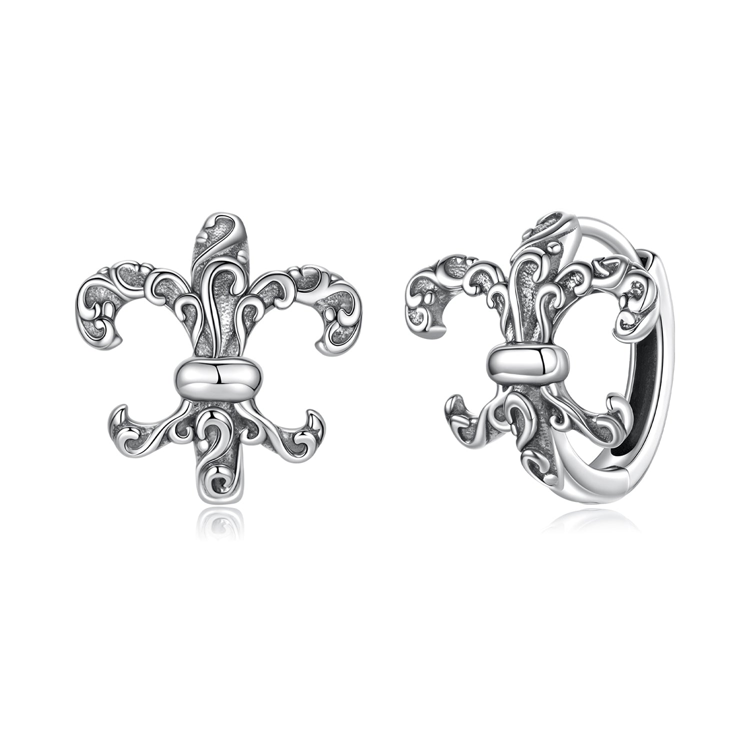 925 Sterling Silver Earrings for Women - 1.2cm  DestGlow