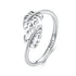 925 Sterling Silver Oxidized Leaf Ring for Women  DestGlow